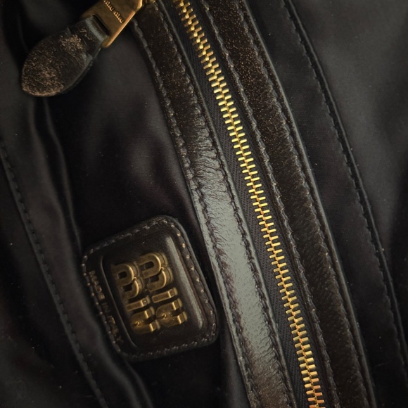 Miu Miu Beau Small Nappa Leather bag Coffee Small - Picture 9 of 14